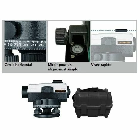 Laserliner - Instrument De Mise à Niveau Grossissement 32x - AL 32 Plus 4 Laserliner - Instrument De Mise à Niveau Grossissement 32x - AL 32 Plus – Image 2