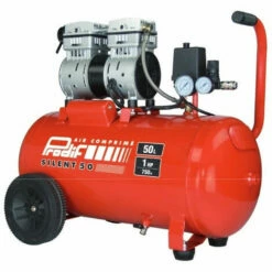 Compresseur Silencieux 59dB 50L Coaxial SIL840 PRODIF Pour Gonfler, Souffler, Agrafer, Clouer, Peindre
