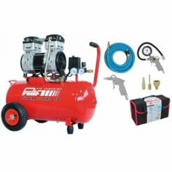 Compresseur Coaxial Silencieux 50L SIL850 PRODIF + Kit 6 Accessoires Raccords Rapides Prodif